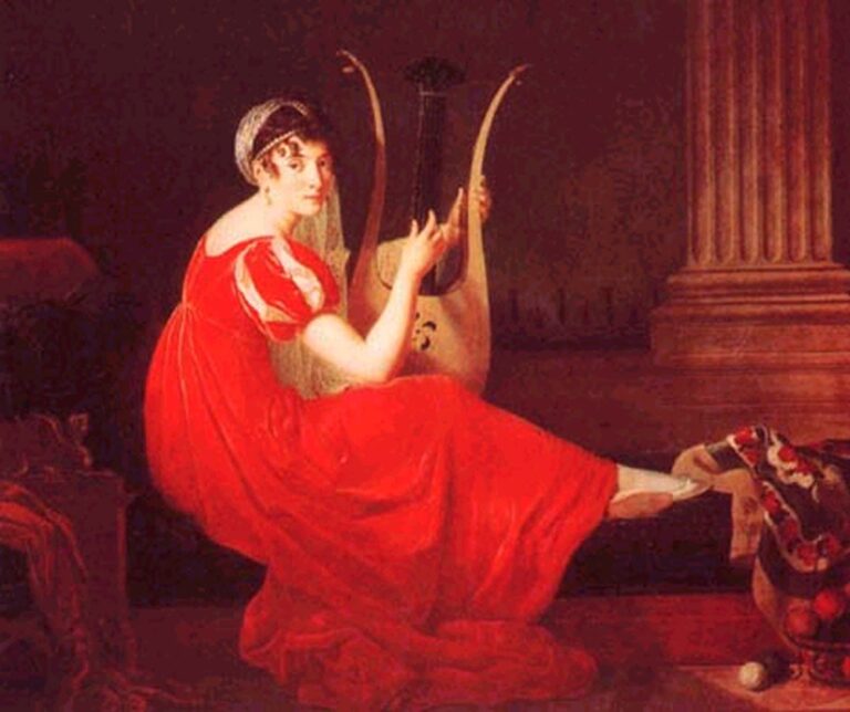 (?) Dame à la lyre, c. 1820