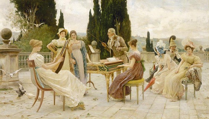 F. Andreotti (1847-1930), The Concert