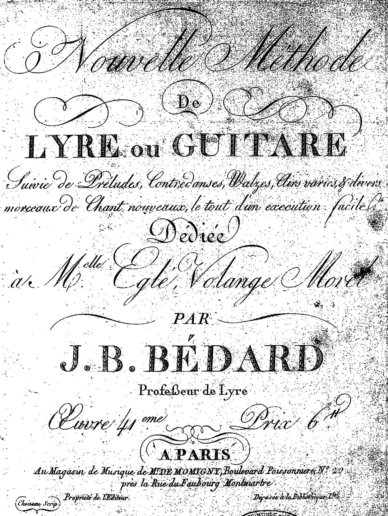 J. B. Bédard, Metodo