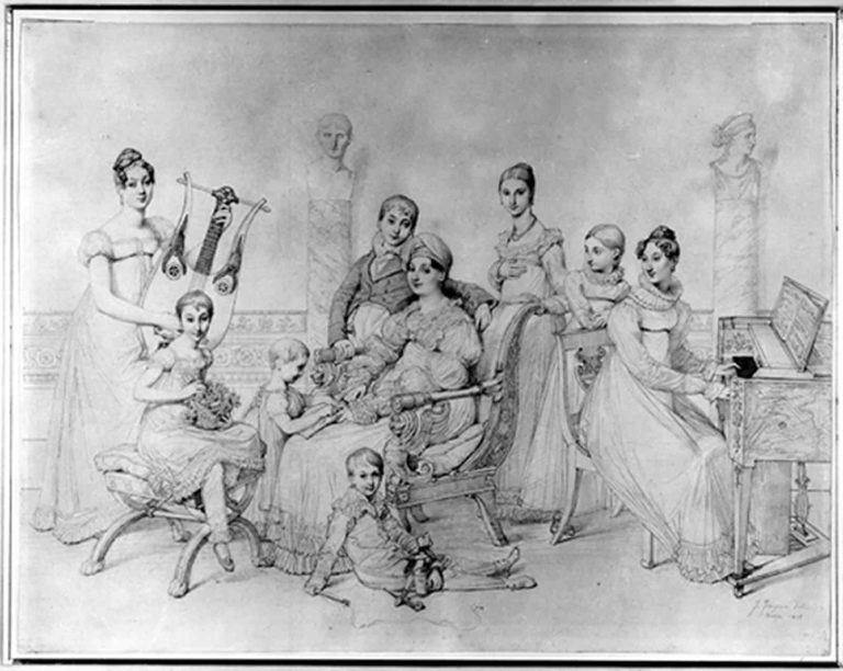 J. D. Ingres, La famiglia di Luciano Bonaparte, 1815
