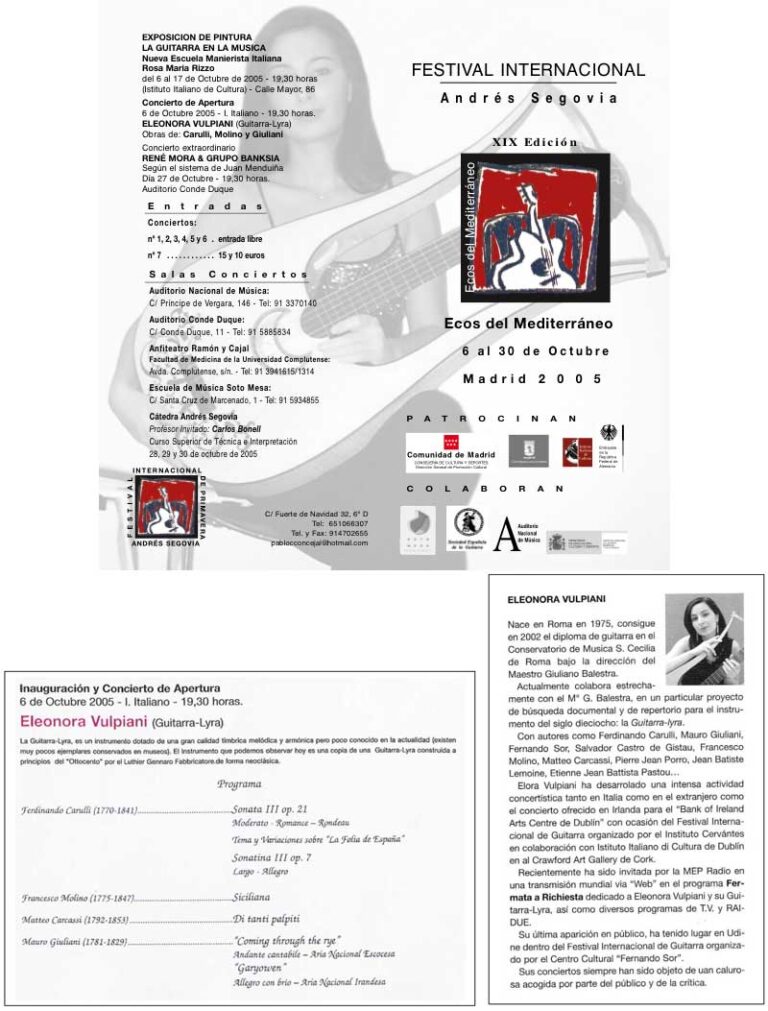Festival International “Andrés Segovia”, Opening Recital